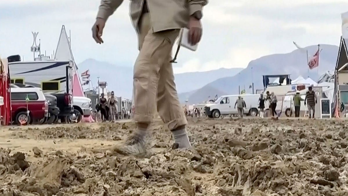 Mud at Burning Man festival