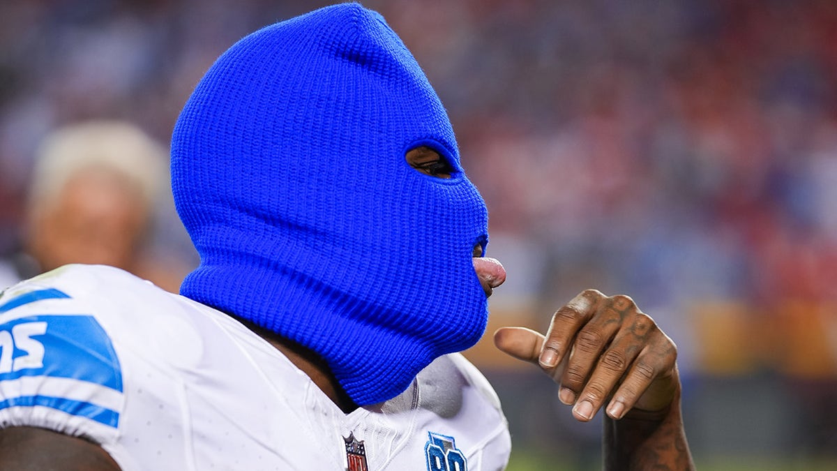 CJ Gardner-Johnson with a ski mask