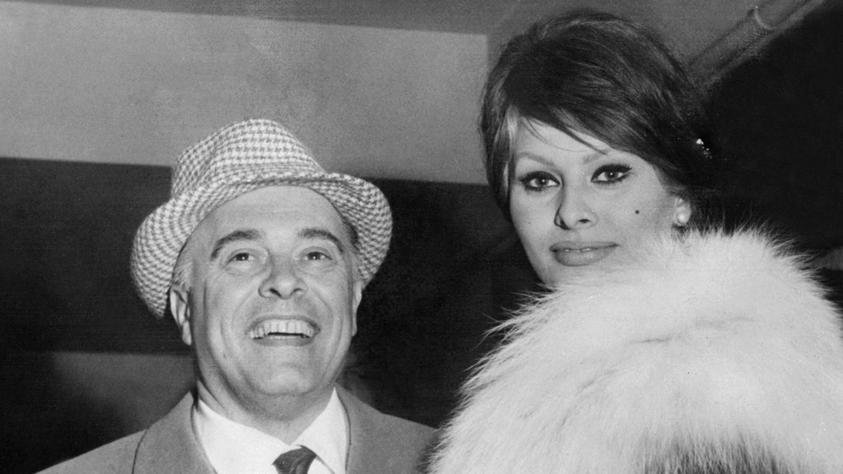 Carlo Ponti and Sophia Loren together in Paris