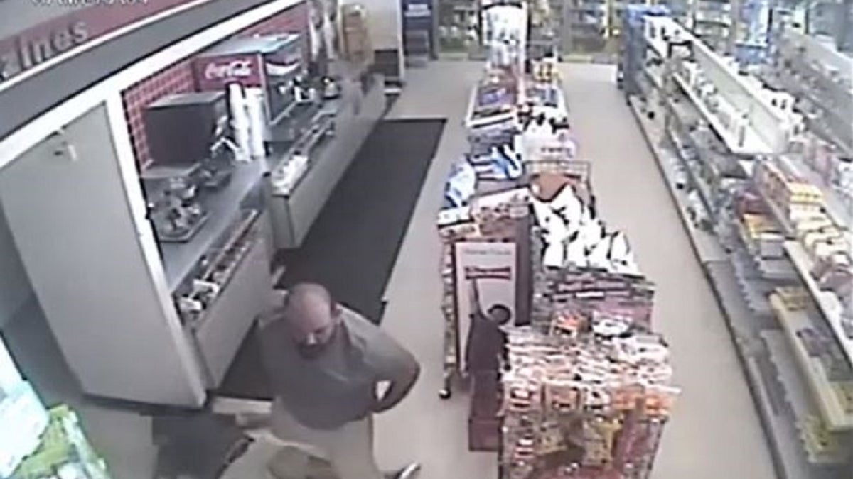 Jose Chaidez, 35, is captured on surveillance cameras inside a Florida convenience store appearing to stand next to a good Samaritan on the floor unconscious after being repeatedly punched in the head.