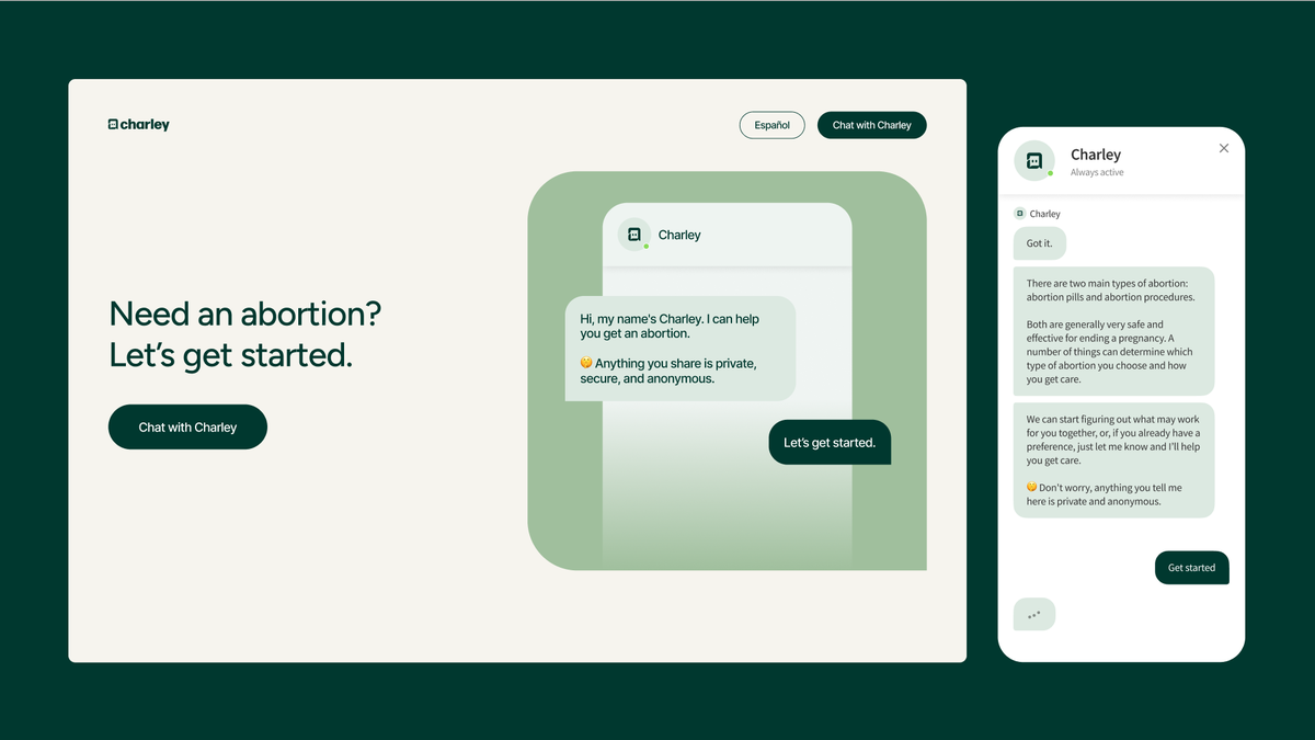 Charley abortion chatbot