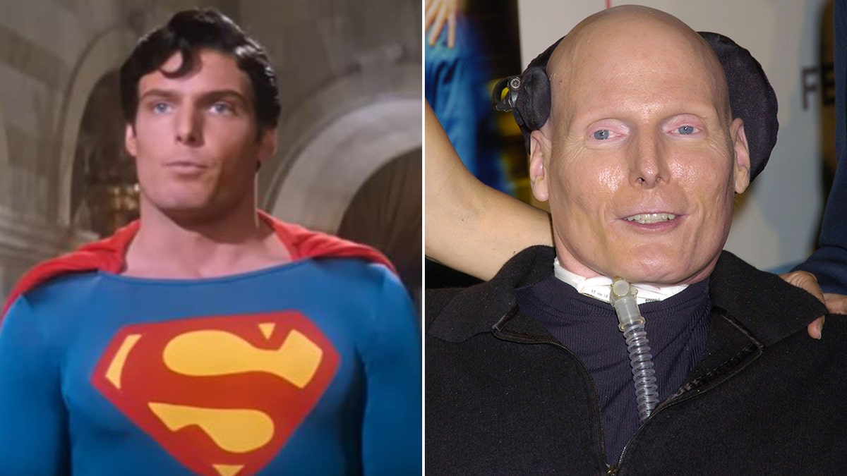 Christopher Reeve then and now split