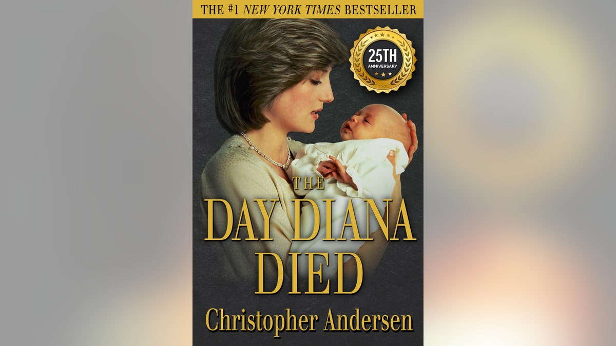 A book cover showing Princess Diana holding her baby