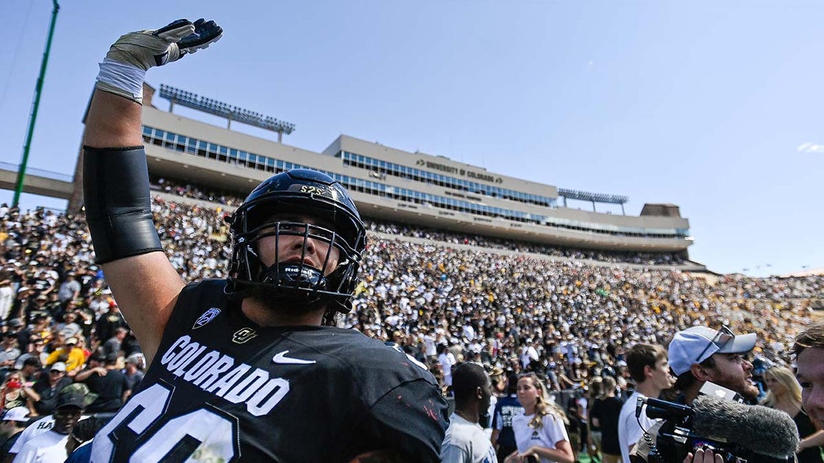 Colorado football fans celebrate