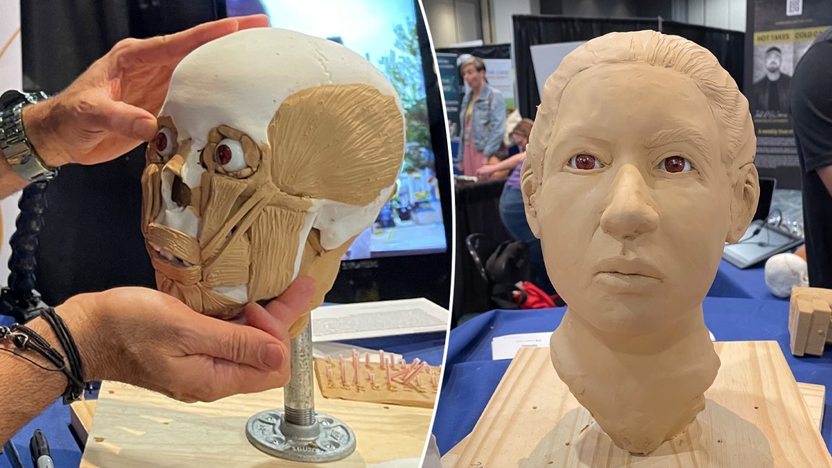 CrimeCon facial reconstruction before and after