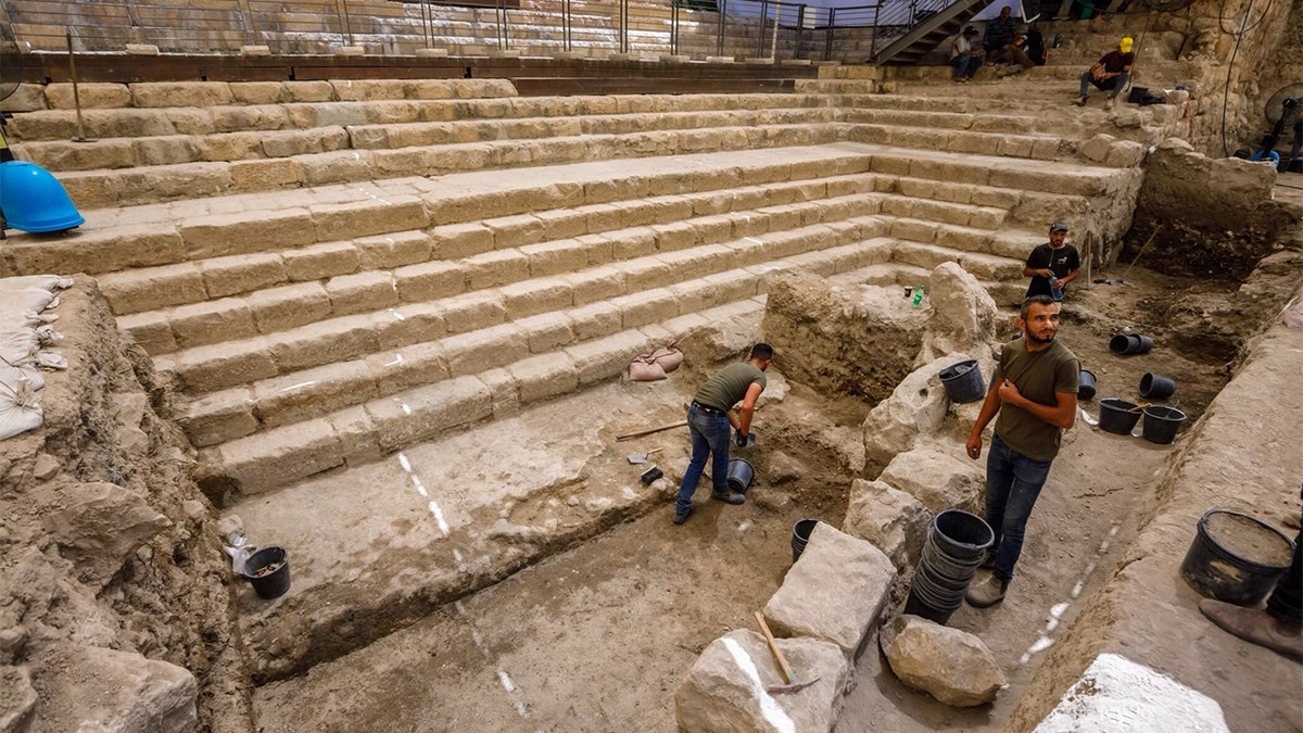 Steps where Jesus walked and healed a blind man unearthed for first