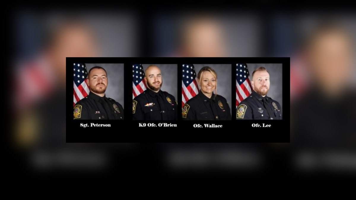 Photo of all four officers involved in the rescue