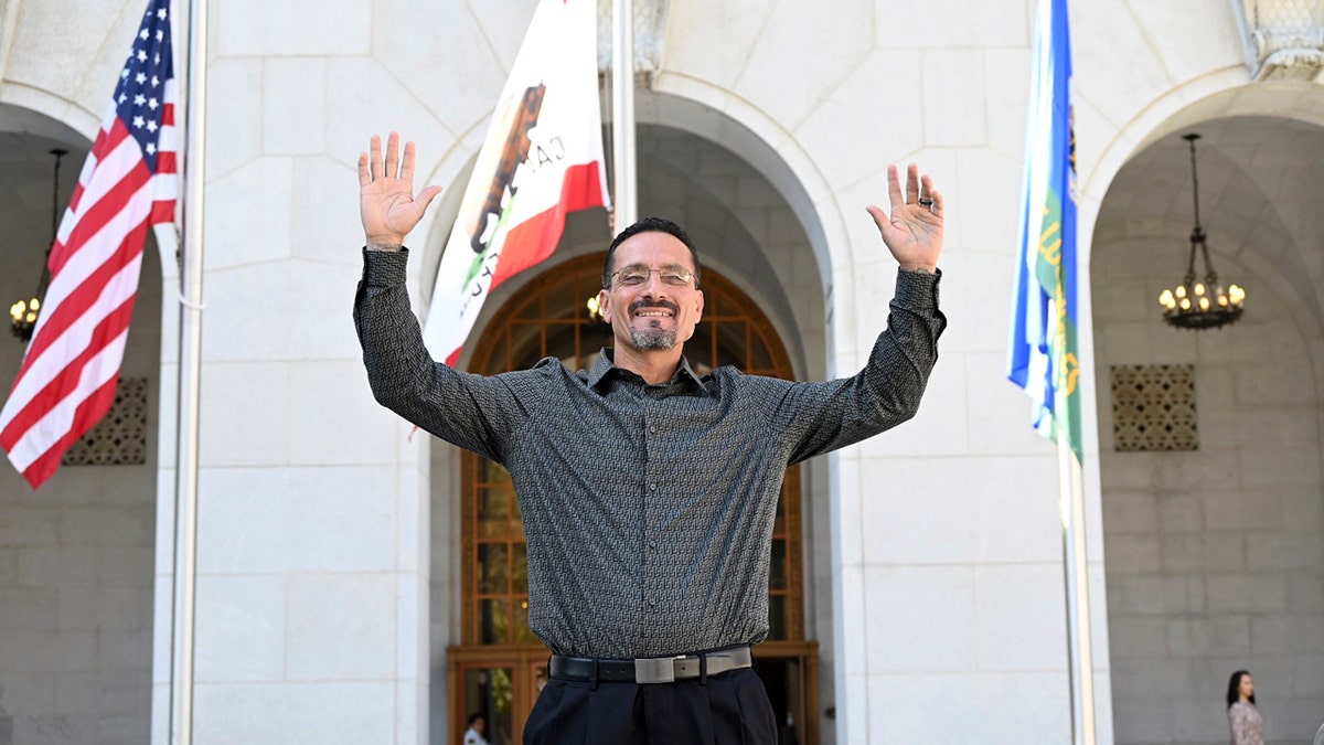 Gerardo Cabanillas outside courthouse in LA