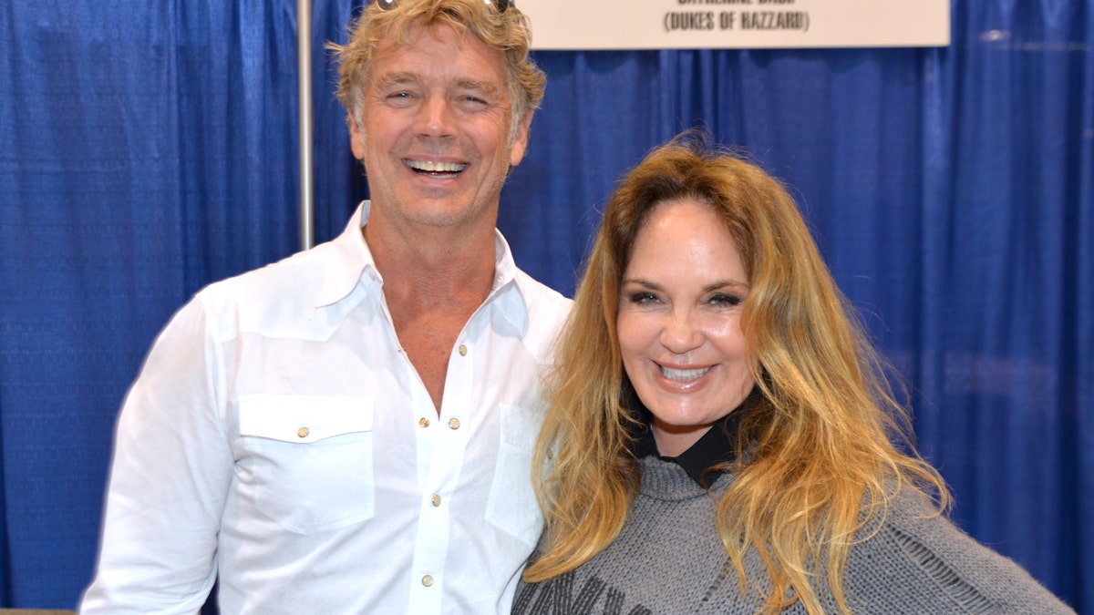 john schneider with dukes of hazzard co-star catherine bach 2019