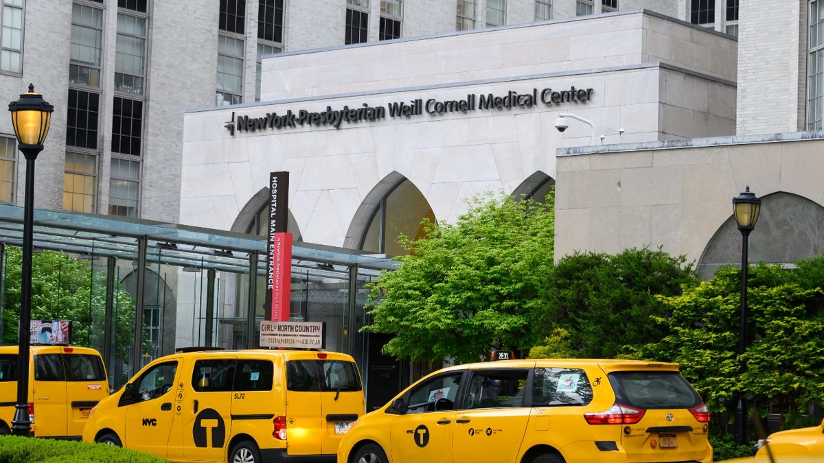 The outside of NY-Presbyterian/ Weill-Cornell Medical Center's main building