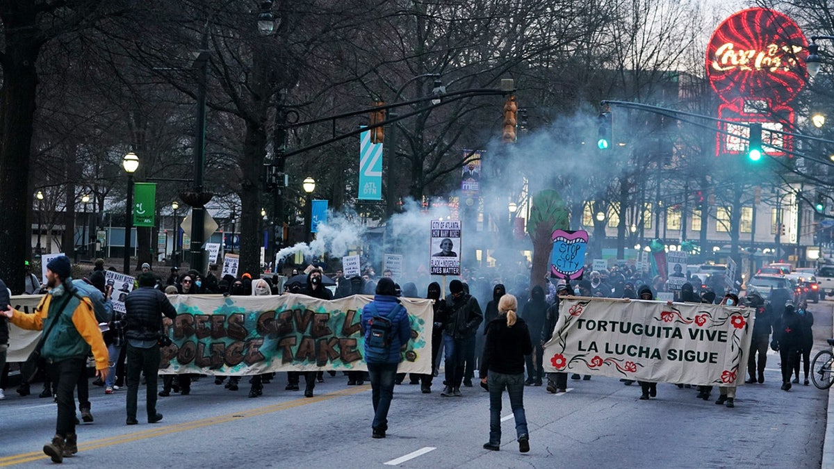 Cop City protest in Atlanta