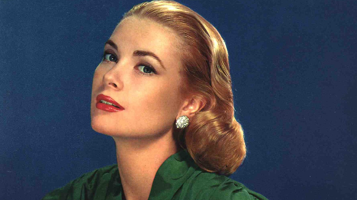Grace Kelly portrait with large earring