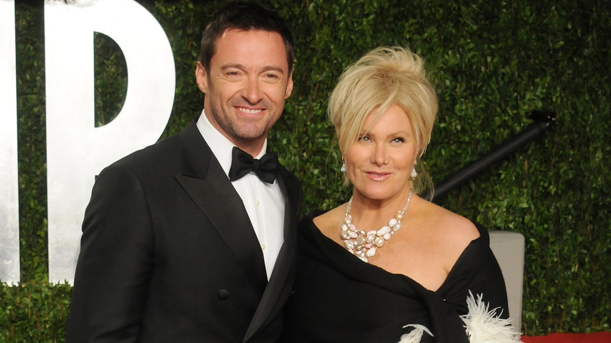 Hugh Jackman and Deborra at the Oscars Party in 2011