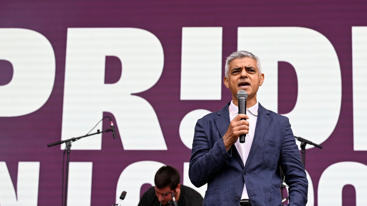 Sadiq Khan at Pride in London