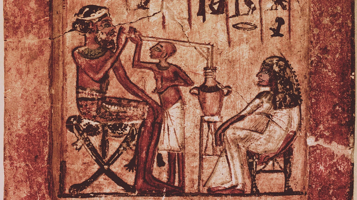 drinking tube in ancient egypt