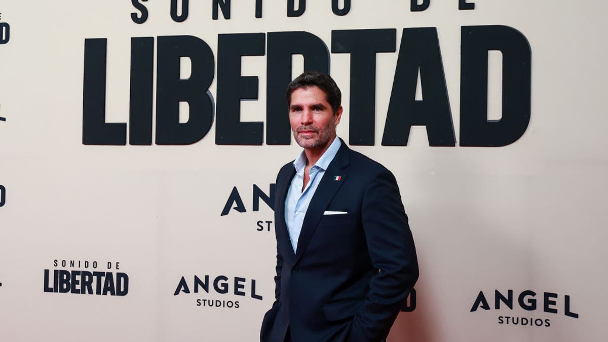 Sound of Freedom producer at Mexico City premiere