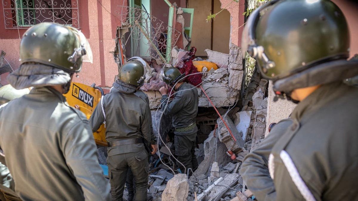 Earthquake in morocco rescue teams