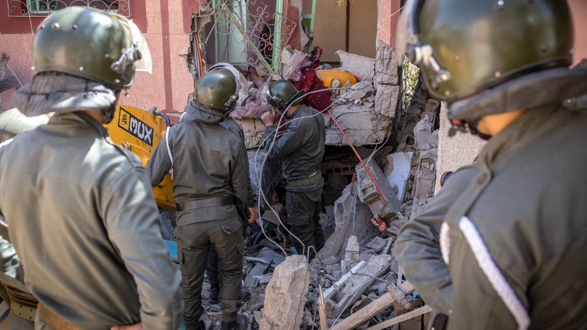 Earthquake in morocco rescue teams