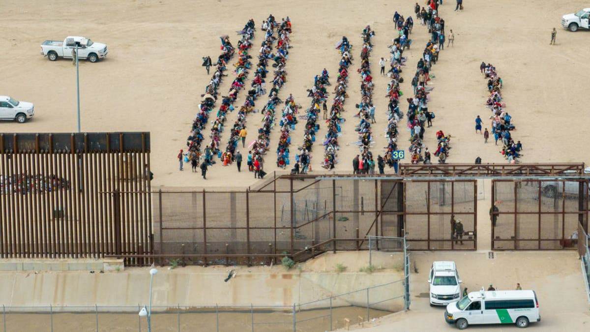 Migrants at the border in Texas