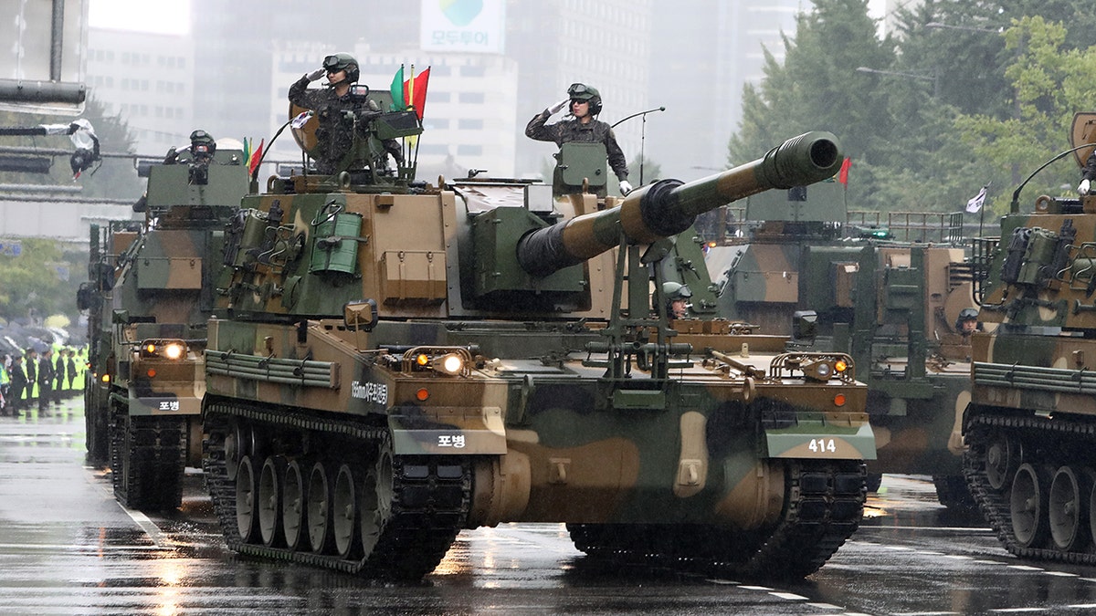 South Korea Flexes Military Muscle With Parade Issues Dire Warning   GettyImages 1701979263 