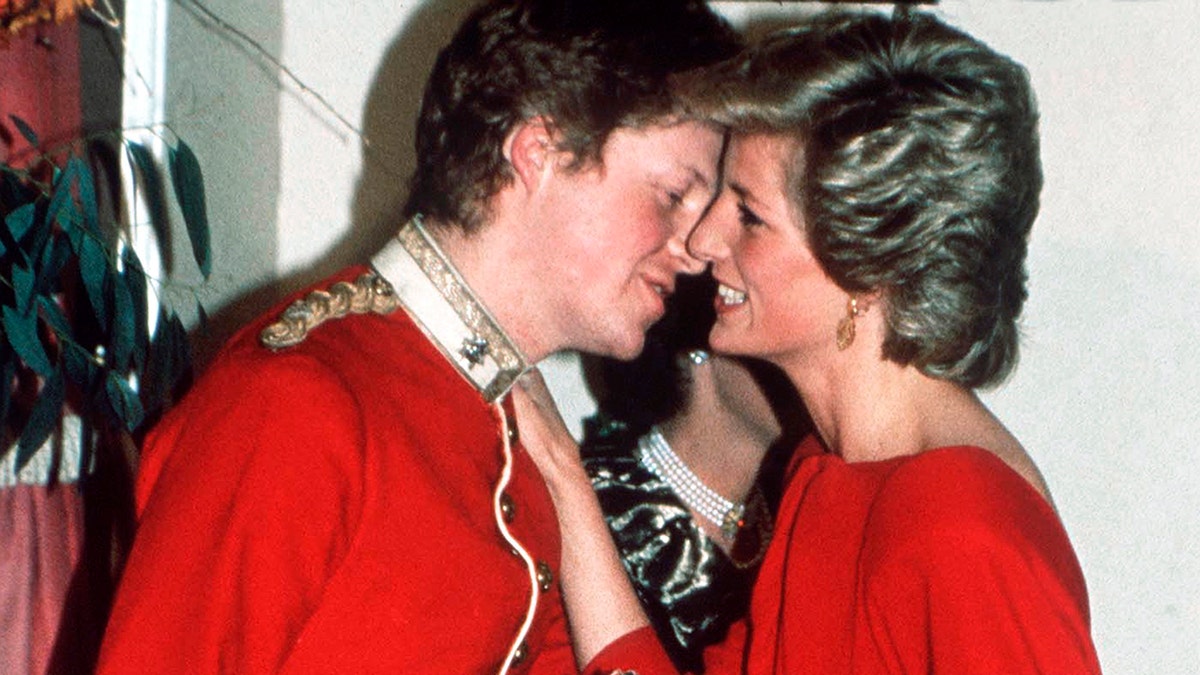 Princess Diana embracing her brother Earl Spencer