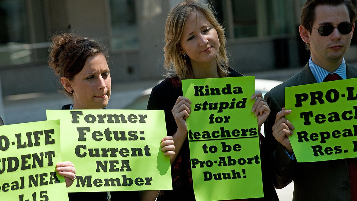 NEA abortion protest