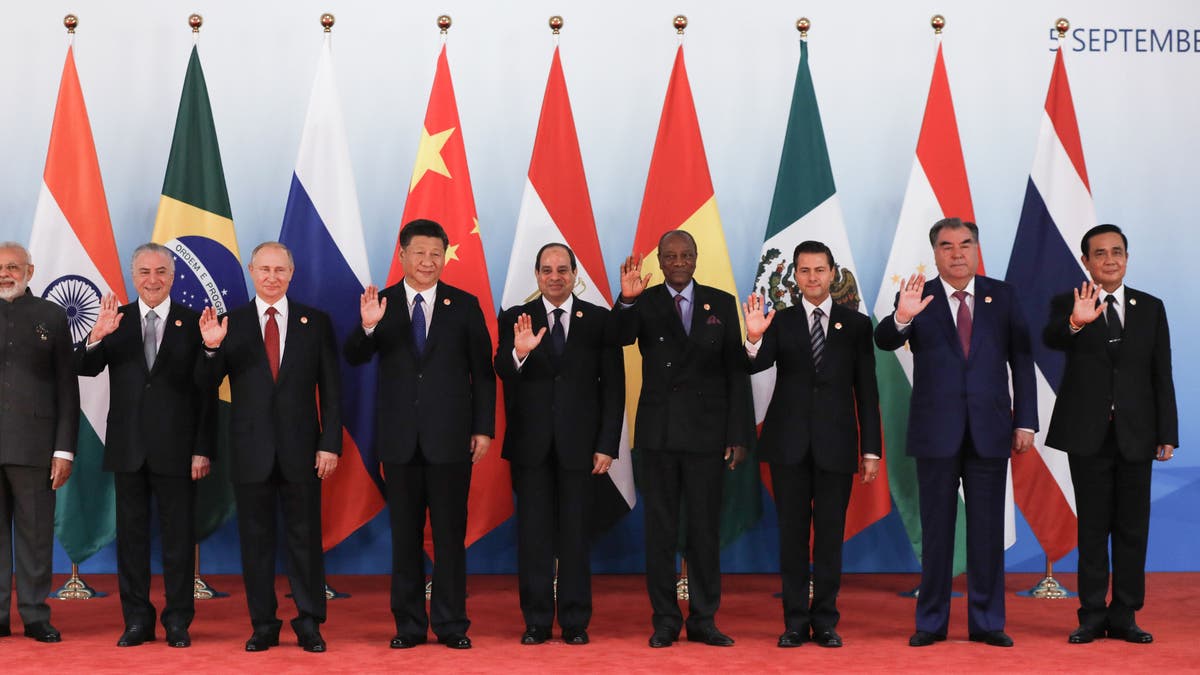 foreign leaders gathered for BRICS summit in China in 2017