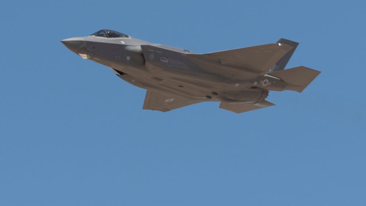 F-35 Lightning II fighter jet during airshow