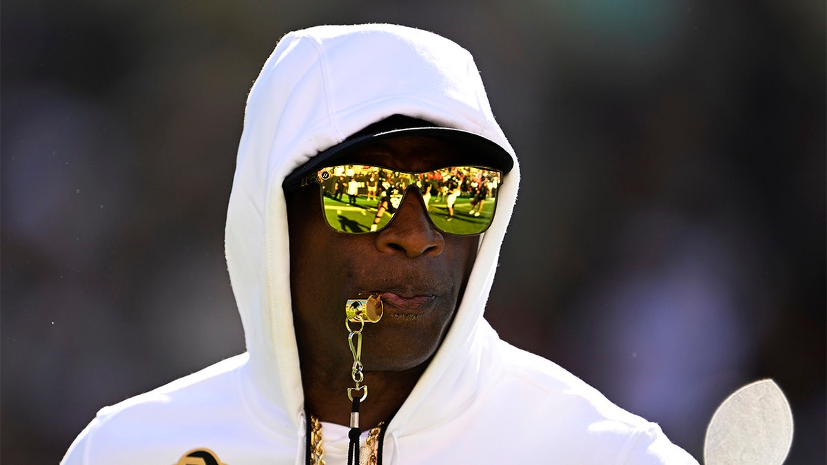 Deion Sanders takes the field