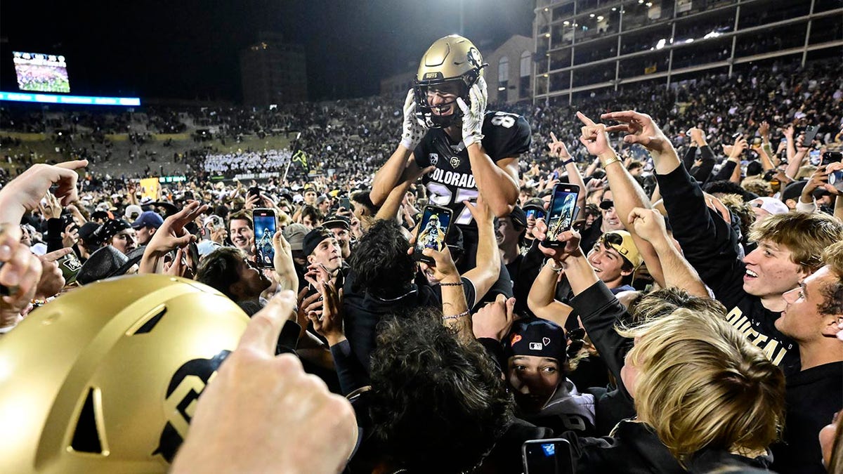 CU fans on the field