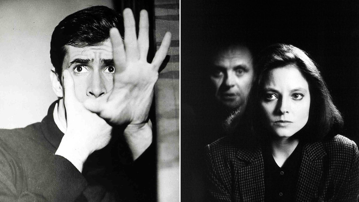 A side-by-side photo of Psycho and Silence of the Lambs