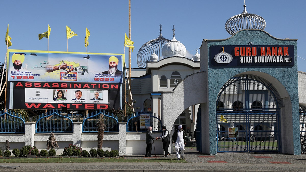 India tells citizens in Canada to 'exercise utmost caution' in dispute over murdered Sikh activist Surrey temple where Hardeep Singh Nijjar was killed