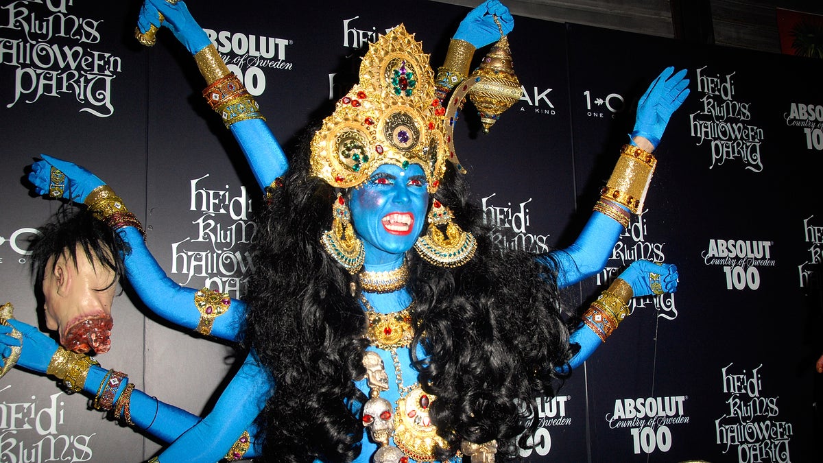 Heidi Klum dressed as Hindu goddess Kali for Halloween