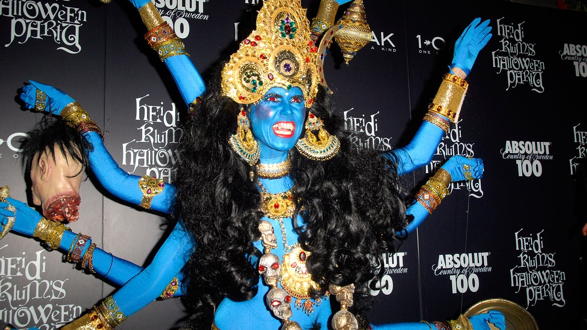 Heidi Klum dressed as Hindu goddess Kali for Halloween