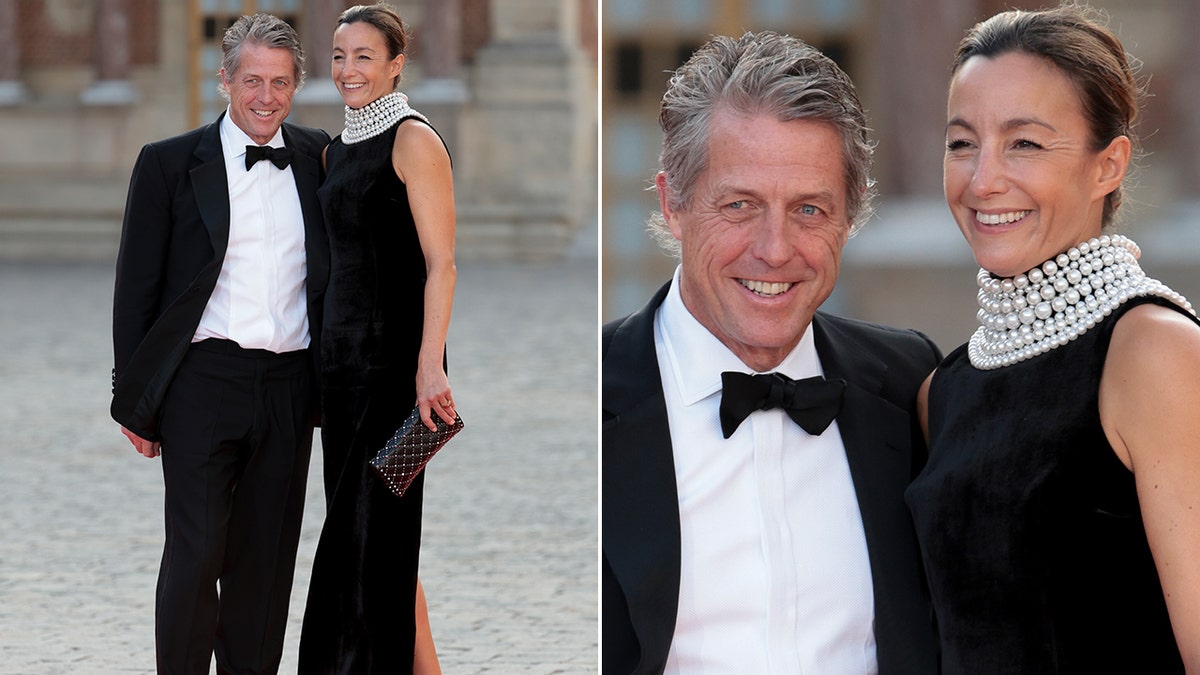 Hugh Grant at an event with King Charles