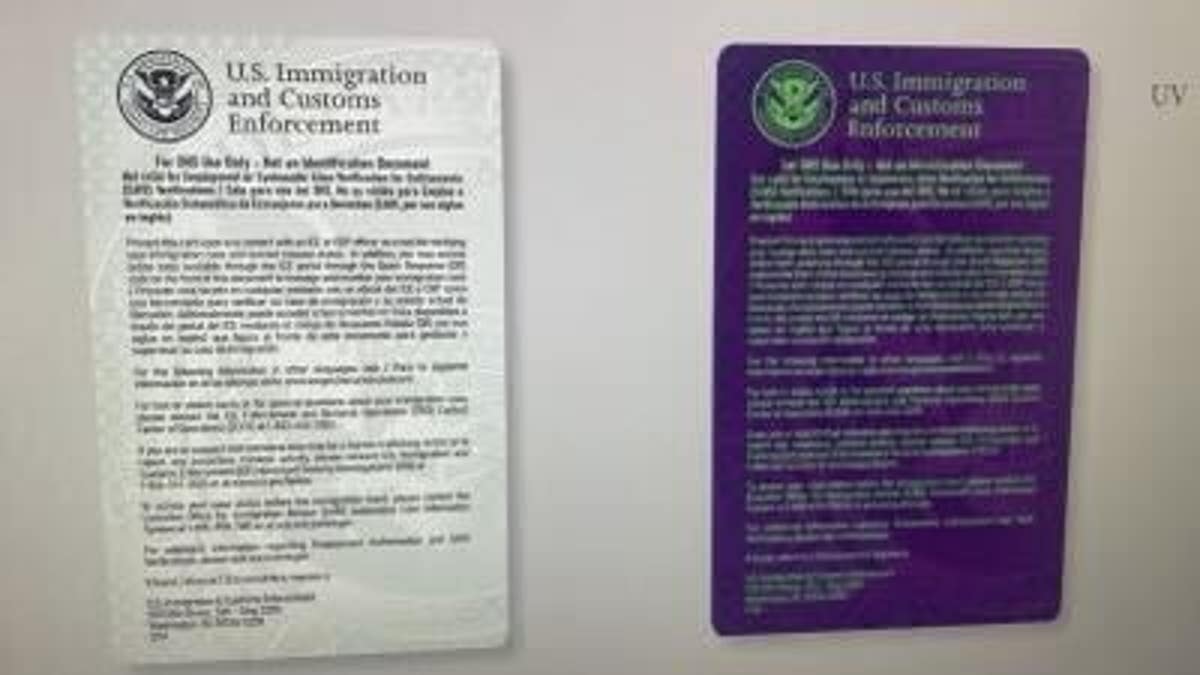 Images show the ICE Secure Docket Card program.