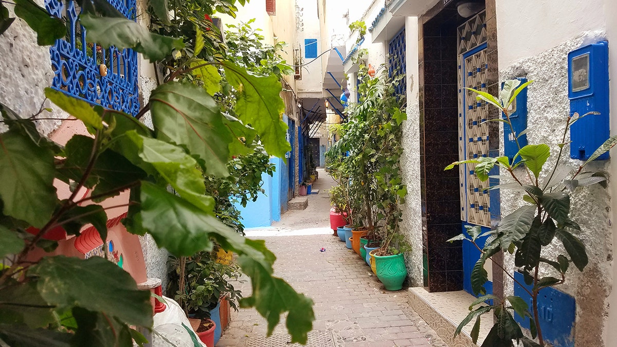 Tangier, colorful streets of Casbah