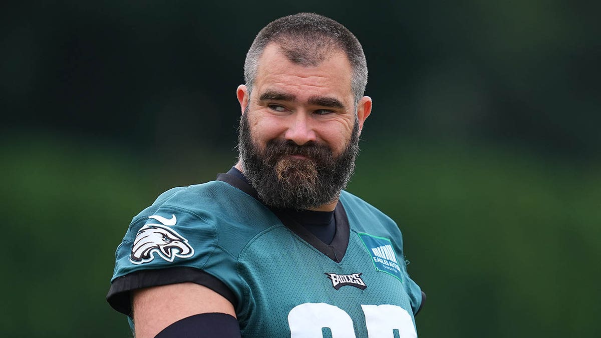 Jason Kelce at training camp