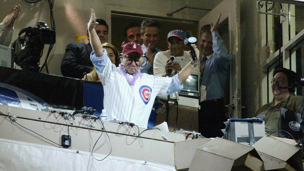Jimmy Buffet at a Chicago Cubs game