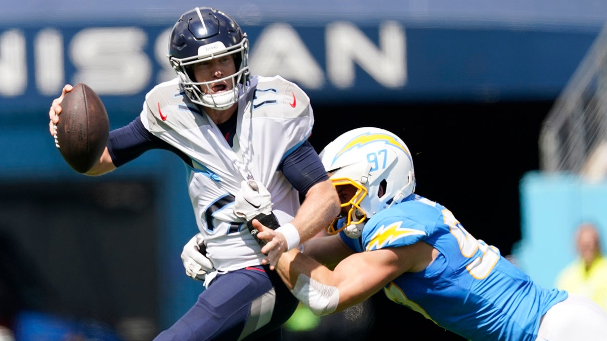 Joey Bosa pulls Ryan Tannehill