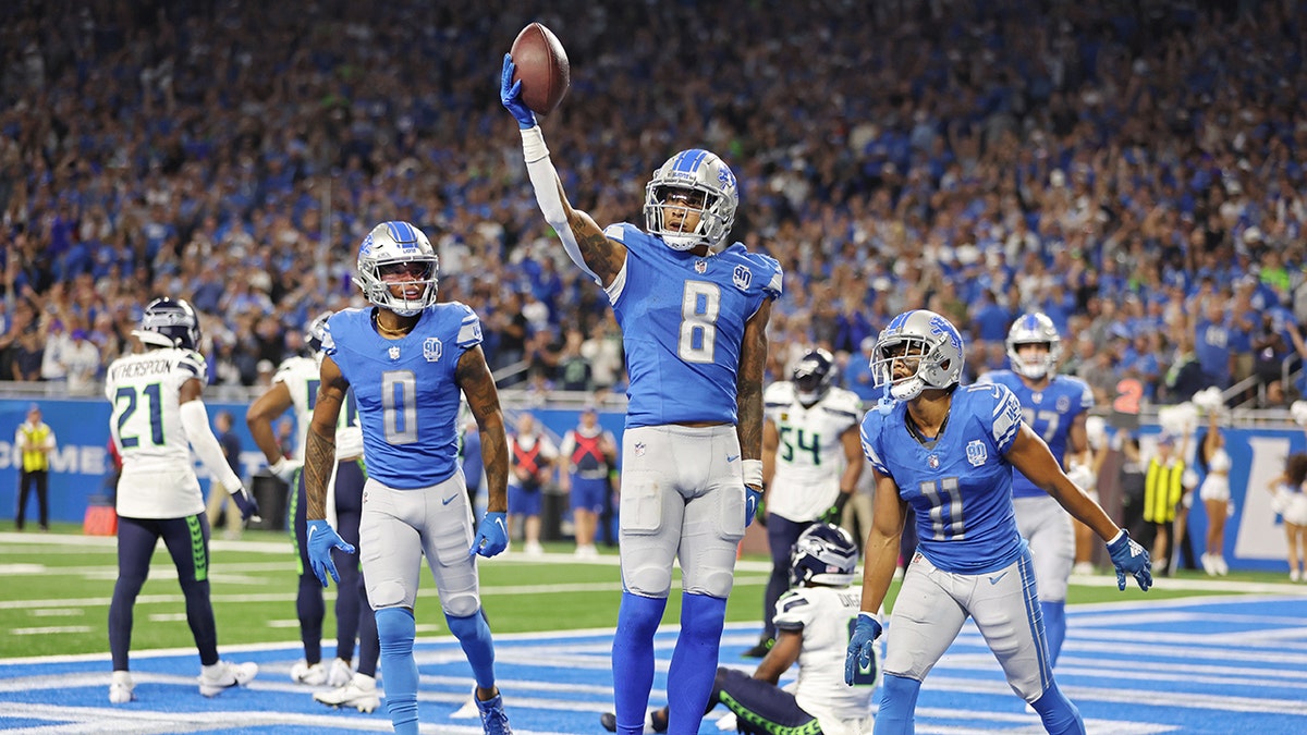 Josh Reynolds celebrates touchdown