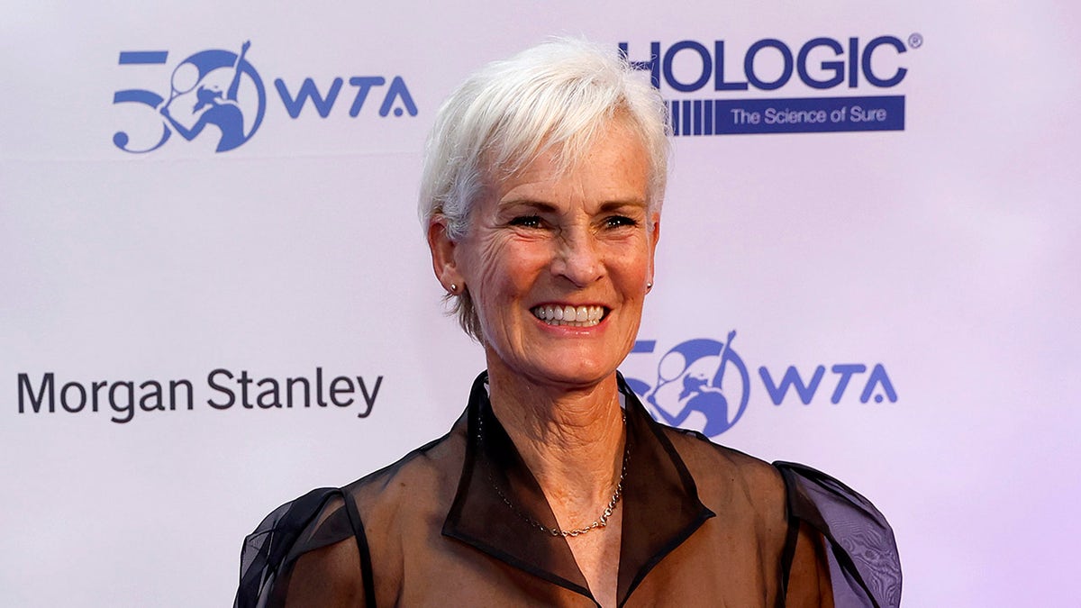 Judy Murray smiles on red carpet