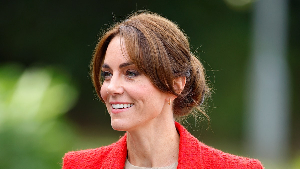 Close up of Kate Middleton smiling