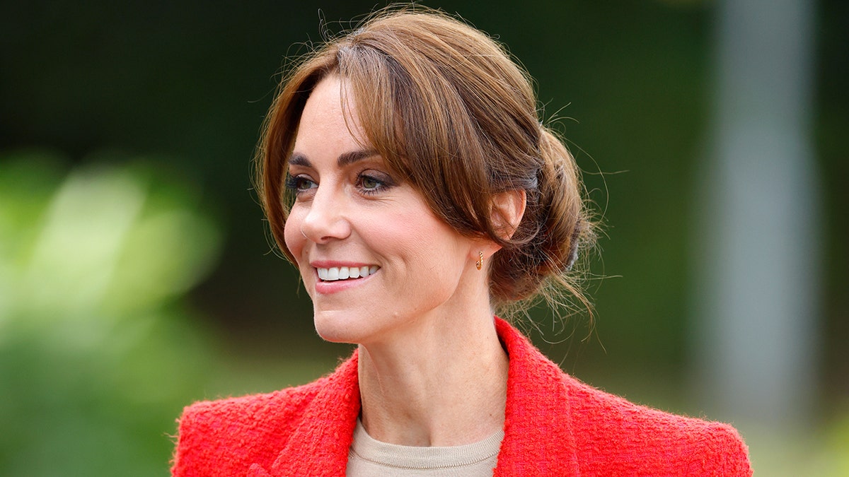 Close up of Kate Middleton smiling