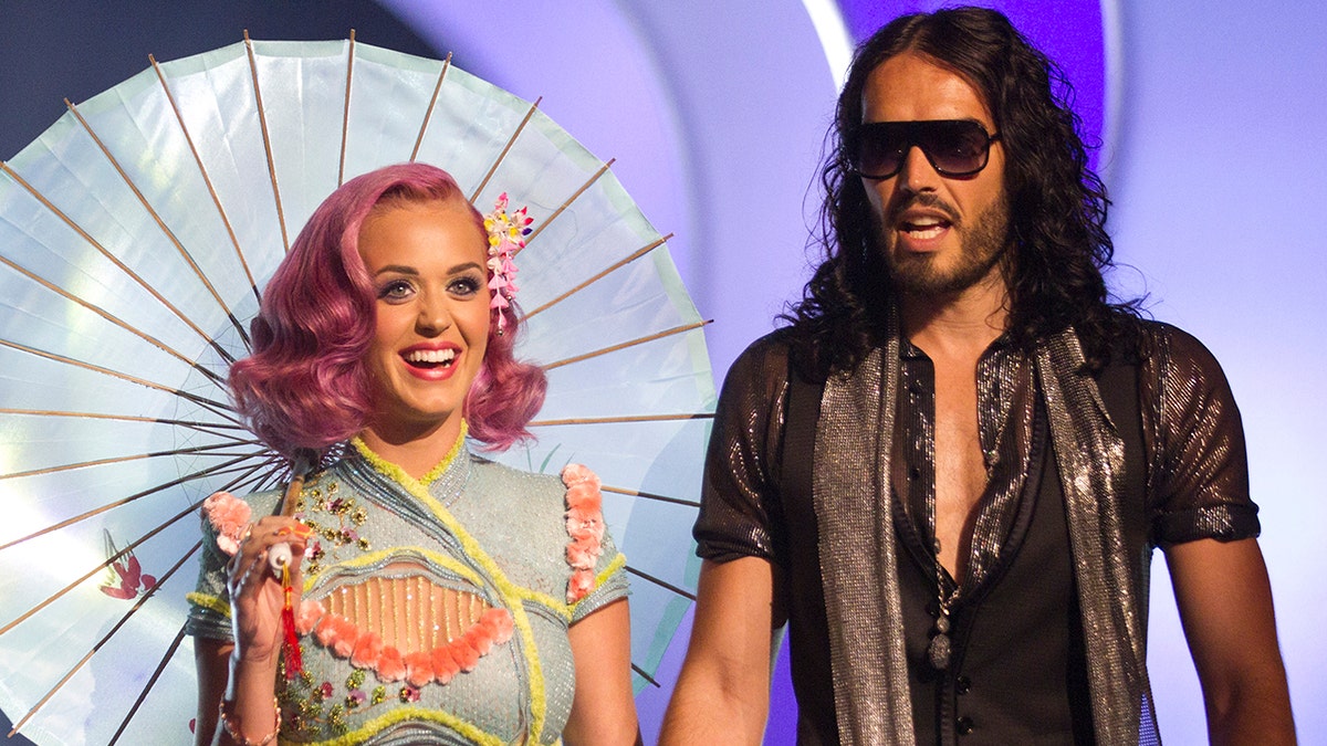 Katy Perry and Russell Brand at the VMAs