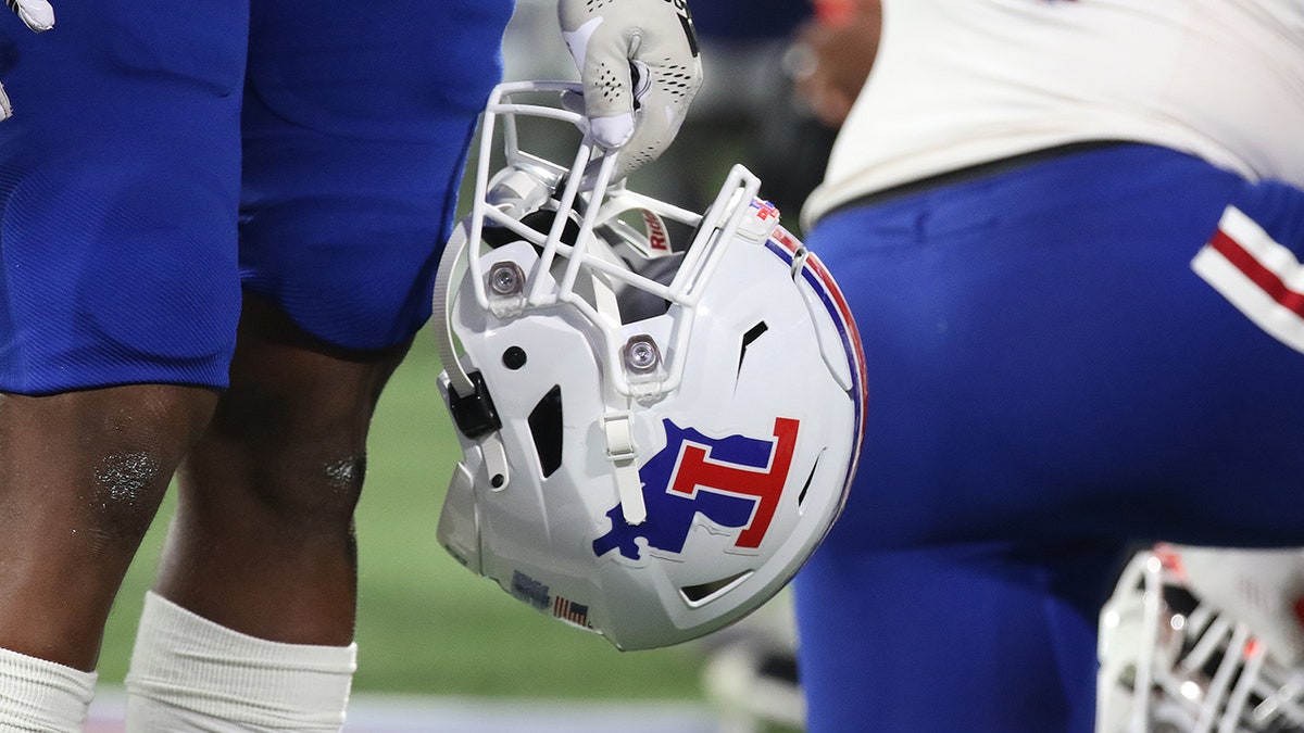 A LA Tech helmet