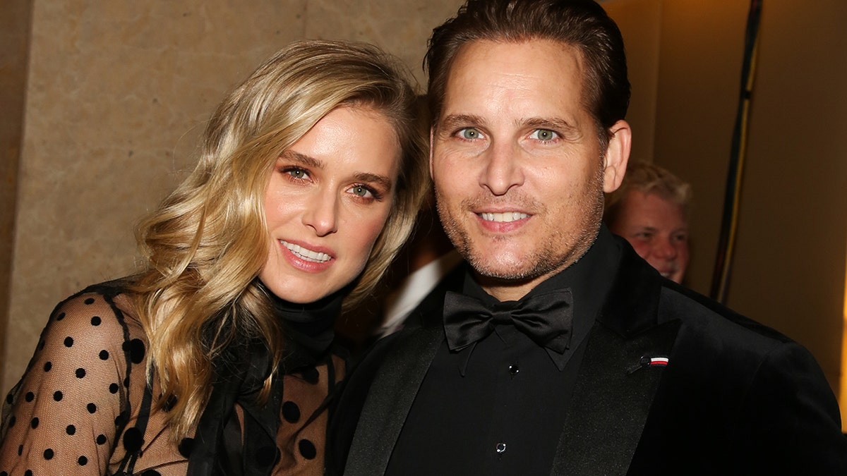 Lily Anne Harrison and Peter Facinelli smiling together