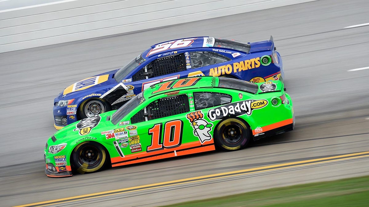 Danica Patrick and Martin Truex Jr