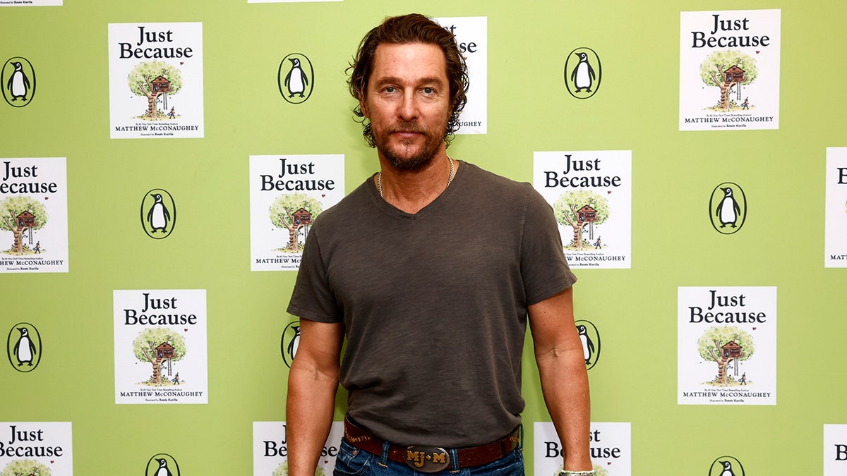 Matthew McConaughey at a book store event