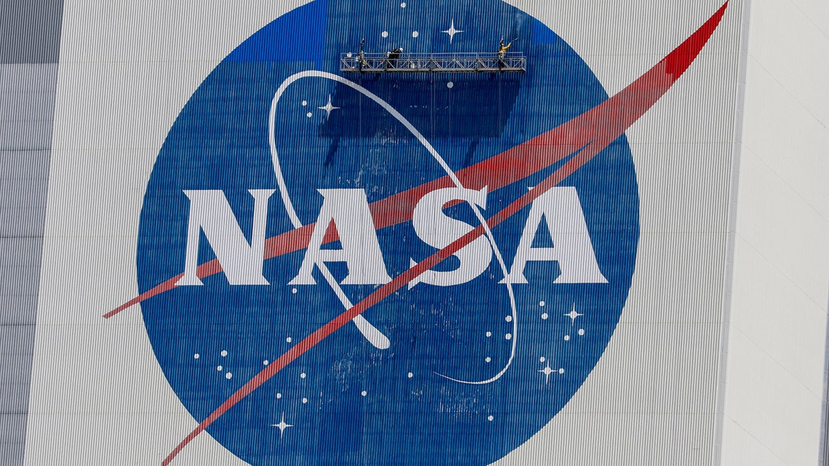 NASA logo at Cape Canaveral, Florida